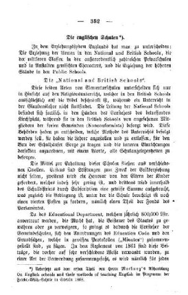 Die englischen Schulen