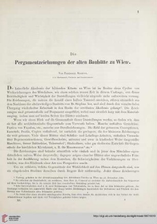 12: Die Pergamentzeichnungen der alten Bauhütte zu Wien