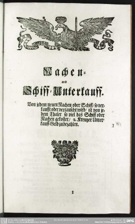 Nachen- und Schiff-Unterkauff