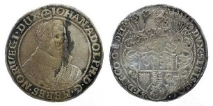 1 Taler, Hzgl. Schleswig-Holstein-Gottorpische Linie, Johann Adolph (1590-1616)