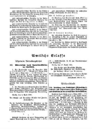 Akteneinsicht durch Parteidienststellen der NSDAP : [Allgemeine Verwaltungssachen] ; [Amtliche Erlasse] ; [Amtlicher Teil]