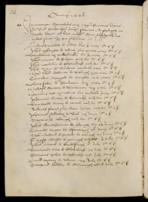 Sommerhalbjahr 1498. Rektorat Johannes Leo (Simon Leo)