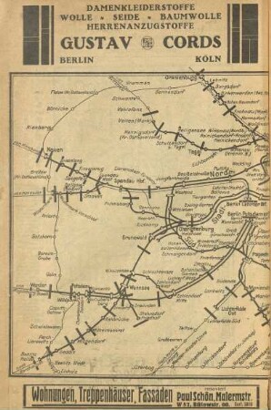 Karte: Berliner Stadt-Ring- und Vorortverkehr