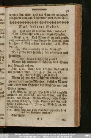 Das siebente Gebot.