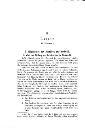 Latein : [Abteilung B. Die einzelnen Lehrgegenstände]