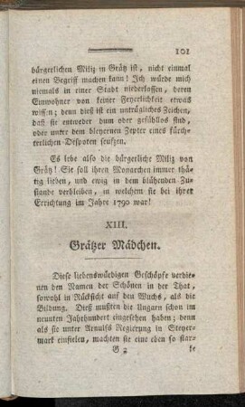 XIII. Grätzer Mädchen