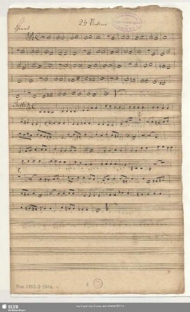 2te Violine [unvollst.]