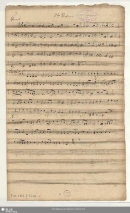 2te Violine [unvollst.]