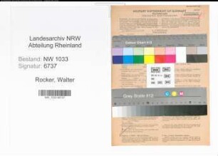 Entnazifizierung Walter Rocker , geb. 01.01.1922 (Polizeibeamter)