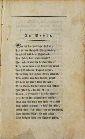 Poetische Versuche, 6