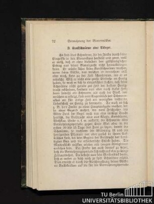 B. Kunstschwärme oder Ableger.