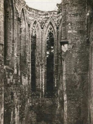 Kloster Oybin, Ruine der Klosterkirche, Blick zum Chor