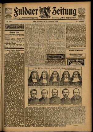 Zweite Ausgabe vom Mittwoch, den 21. September 1904.