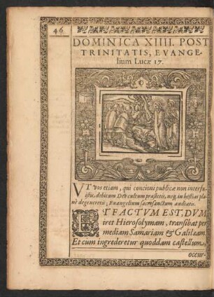 Dominica XIIII. Post Trinitatis, Evangelium Lucae 17.
