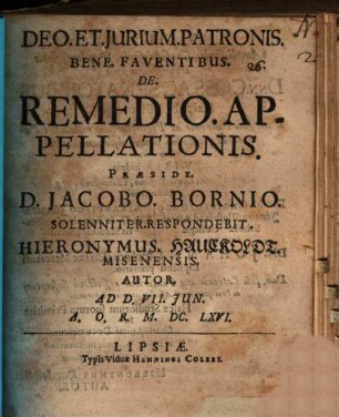 De remedio appellationis