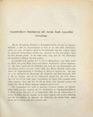 Consuetudines dominarum sub regula beati Augustini viventium
