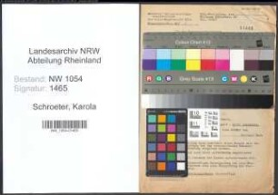 Entnazifizierung Karola Schroeter , geb. 28.11.1908 ()