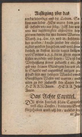Das Achte Capittel.