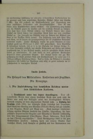 Zweite Periode, Die Höhezeit des Mittelalters, Kaisertum und Papsttum, Die Kreuzzüge