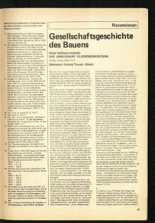 Dieter Hoffmann-Axthelm: Das abreißbare Klassenbewußtsein. Gießen, 1975