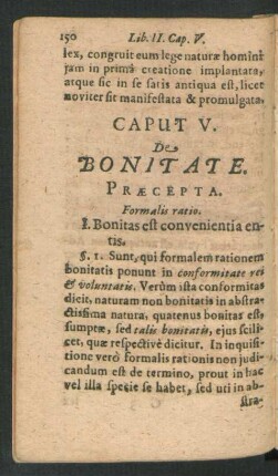 Caput V. De Bonitate.