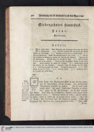 Siebenzehntes Hauptstück. Irene, Kaiserinn
