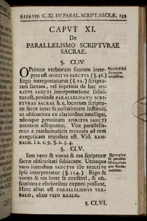 Caput XI. De Parallelismo Scripturae Sacrae. - Caput XII. De Sensus Investigati Cum Aliis Communicatione.