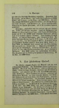 9. Das Fuerstenthum Waldeck