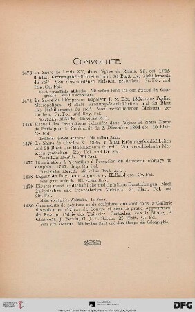 Convolute (Nr. 1473-1480)