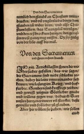 Von den Sacramenten und ihrem rechten brauch.