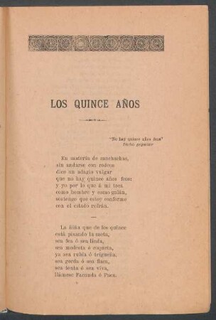 Los quince años