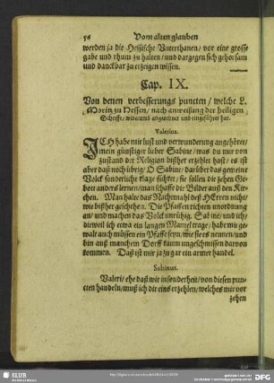 Cap. IX. Von denen verbesserungs puncten, welche L. Moritz zu Hessen, nach anreisung der heiligen Schrifft, widerumb angeordnet und eingeführet hat