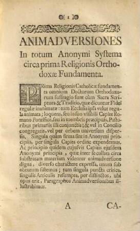 Animadversiones in librum cui titulus: Principia iuris publici ecclesiastici catholicorum, ad statum Germaniae accommodata in usum tyronum