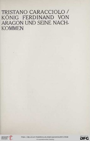 König Ferdinand von Aragon und seine Nachkommen