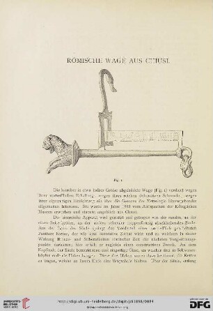 13: Römische Wage aus Chiusi