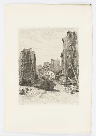Percement de la rue Soufflot, Blatt 23 der Folge "Paris intime"