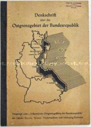 Hektografierte Abhandlung über das Grenzgebiet zwischen den beiden deutschen Staaten