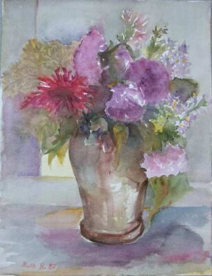 Blumenkrug lila