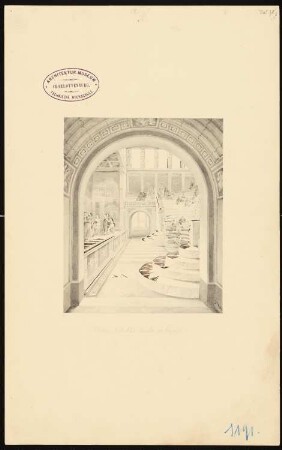 Kleines gedecktes Theater, Pompeji: Perspektivische Innenansicht
