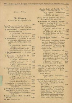 53. Sitzung, Mittwoch den 24. September 1919