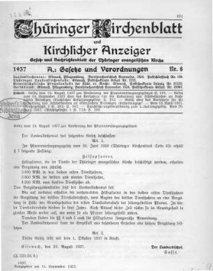 Nr. 8 : 15. September 1937