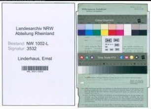 Entnazifizierung Ernst Linderhaus , geb. 13.10.1884 (Richter)