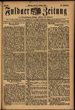 Ausgabe vom Montag, den 12. Oktober 1896.