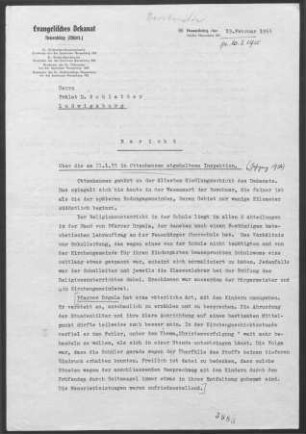 Ottenhausen: Inspektionsbericht 1955