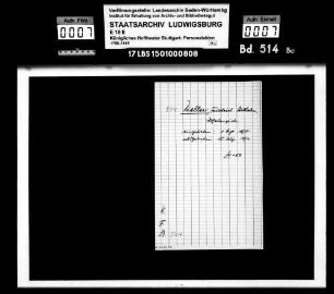 Keller, Friedrich Wilhelm; Hofschauspieler; ausgesch.: 1874