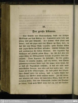 33. Der große Libanon