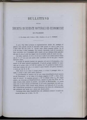 Bullettino Della Società Di Scienze Naturali Ed Economiche Di Palermo