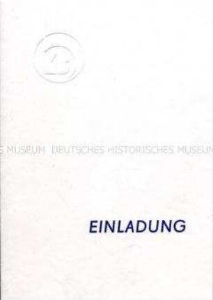 Einladungskarte zur Eröffnung der Briefmarkenausstellung "Militaria 81"