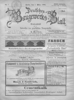 51. Jahrgang, Nr. 7.