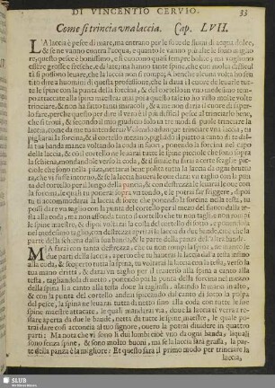 Cap. LVII. Come si trincia vna laccia